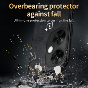 ONEPLUS NORD CE 3 5G  Business Style PU LEATHER PROTECTIVE BACK CASE WITH CAMERA PROTECTION