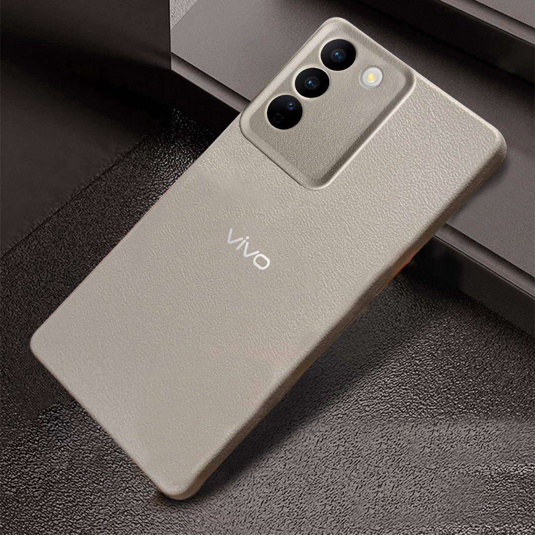 Vivo T3 5G Solid Color Leather Texture Matte Phone Back Case
