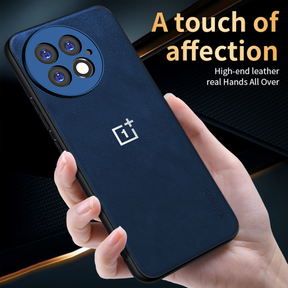 ONEPLUS 13 5G Business Style PU LEATHER PROTECTIVE BACK CASE WITH CAMERA PROTECTION