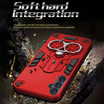 Samsung Galaxy S24 5G Armor knight Series Camera Protection 2 in 1 Shockproof Phone Cover with Kickstand