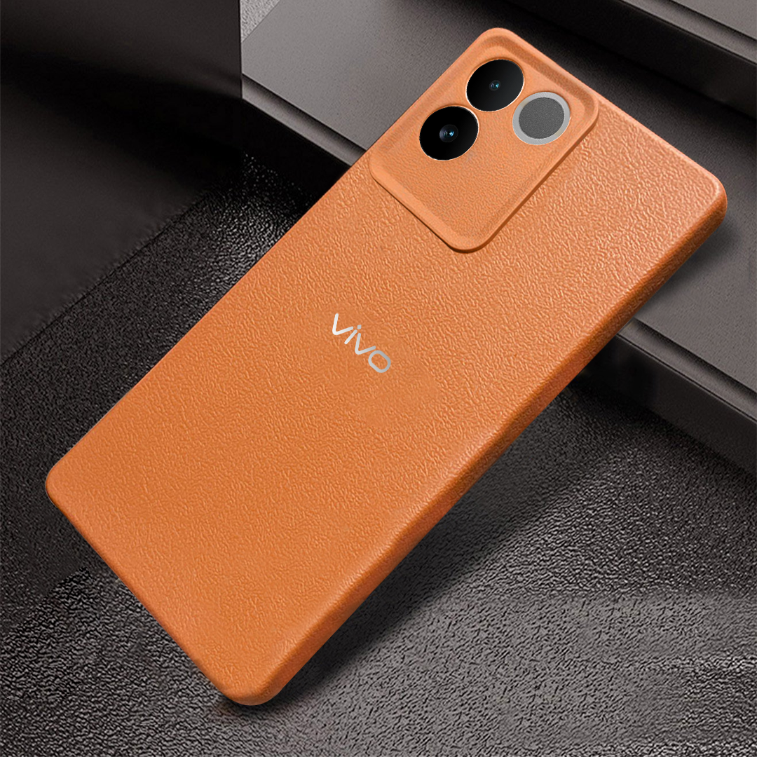 Vivo T2 Pro 5G Solid Color Leather Texture Matte Phone Back Case