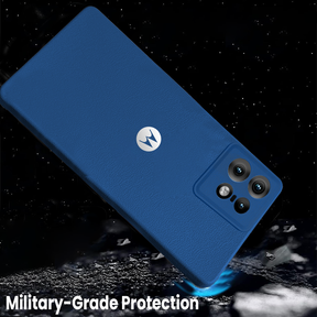 MOTO EDGE 50 PRO 5G Solid Color Leather Texture Matte Phone Back Case