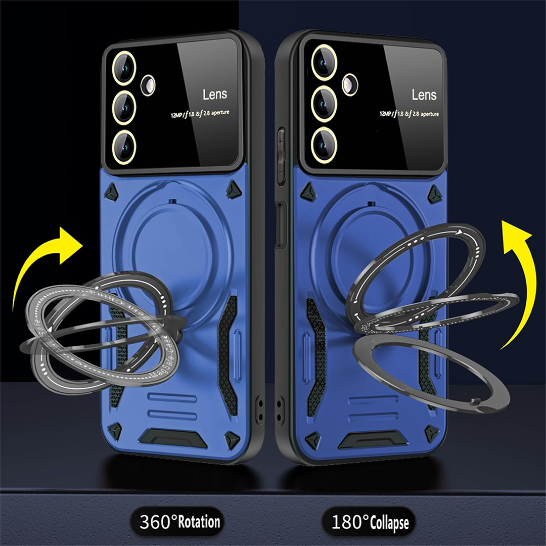 SAMSUNG GALAXY A26 5G Heavy Duty Rugged Shockproof Camera Lens Protector Phone Cover with Kickstand