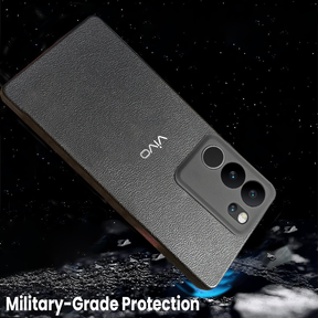 Vivo V29 5G Solid Color Leather Texture Matte Phone Back Case