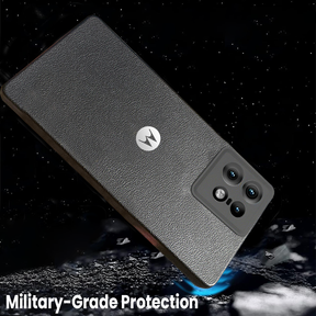 MOTO EDGE 50 PRO 5G Solid Color Leather Texture Matte Phone Back Case