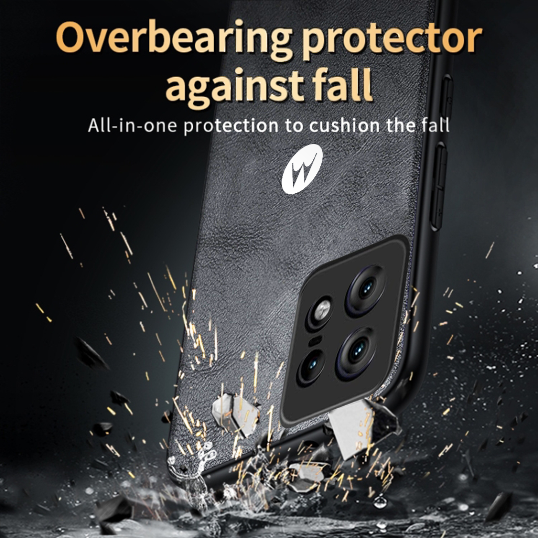 MOTOROLA EGDE 50 PRO 5G Business Style PU LEATHER PROTECTIVE BACK CASE WITH CAMERA PROTECTION