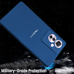Oppo F25 PRO 5G Solid Color Leather Texture Matte Phone Back Case