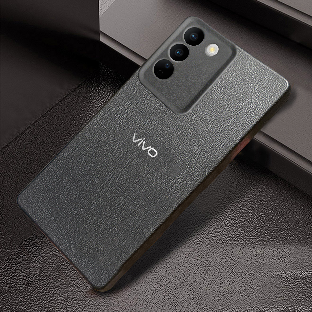 Vivo T3 5G Solid Color Leather Texture Matte Phone Back Case