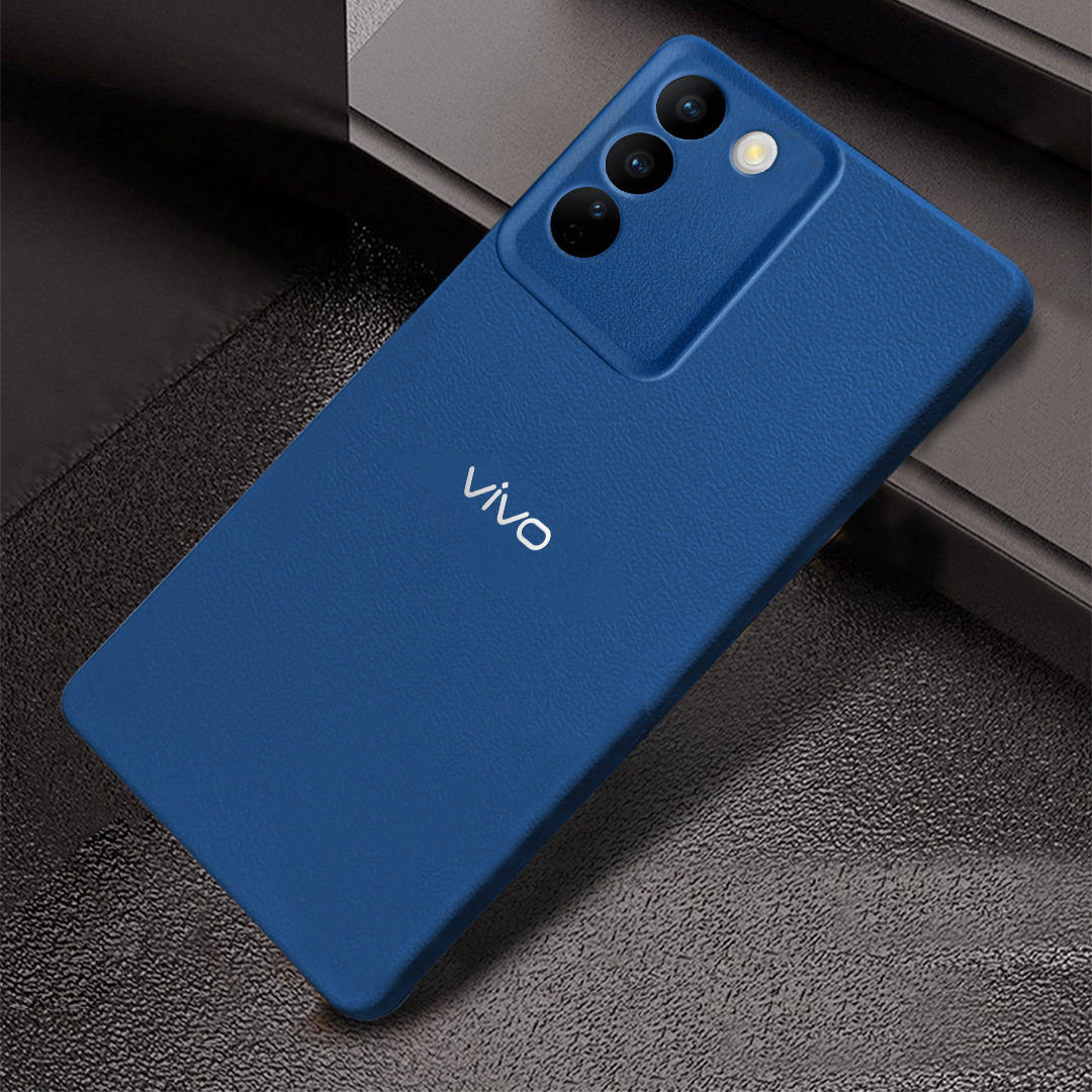 Vivo T3 5G Solid Color Leather Texture Matte Phone Back Case