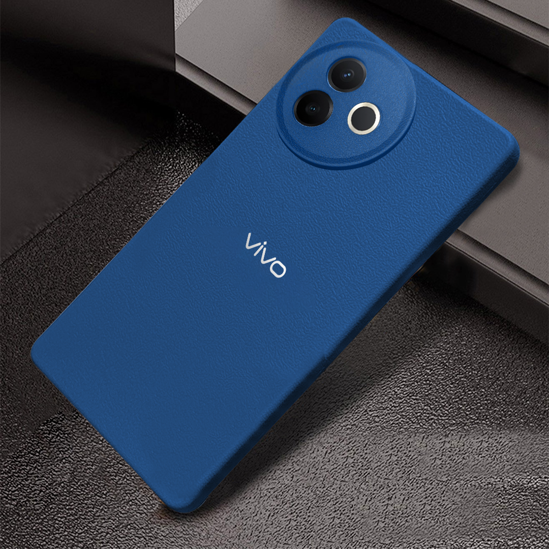 Vivo Y39 5G Solid Color Leather Texture Matte Phone Back Case