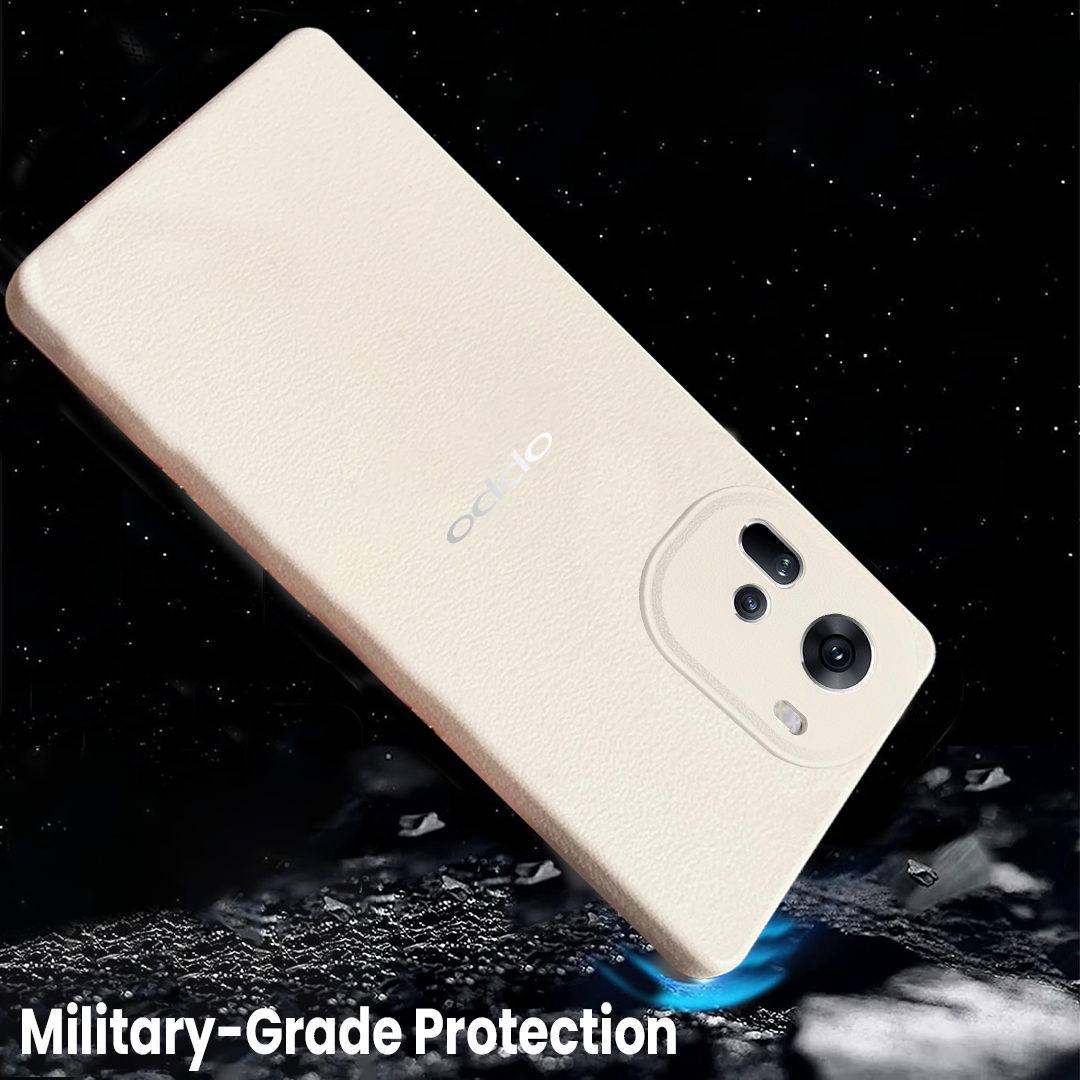 Oppo RENO 11 5G Solid Color Leather Texture Matte Phone Back Case