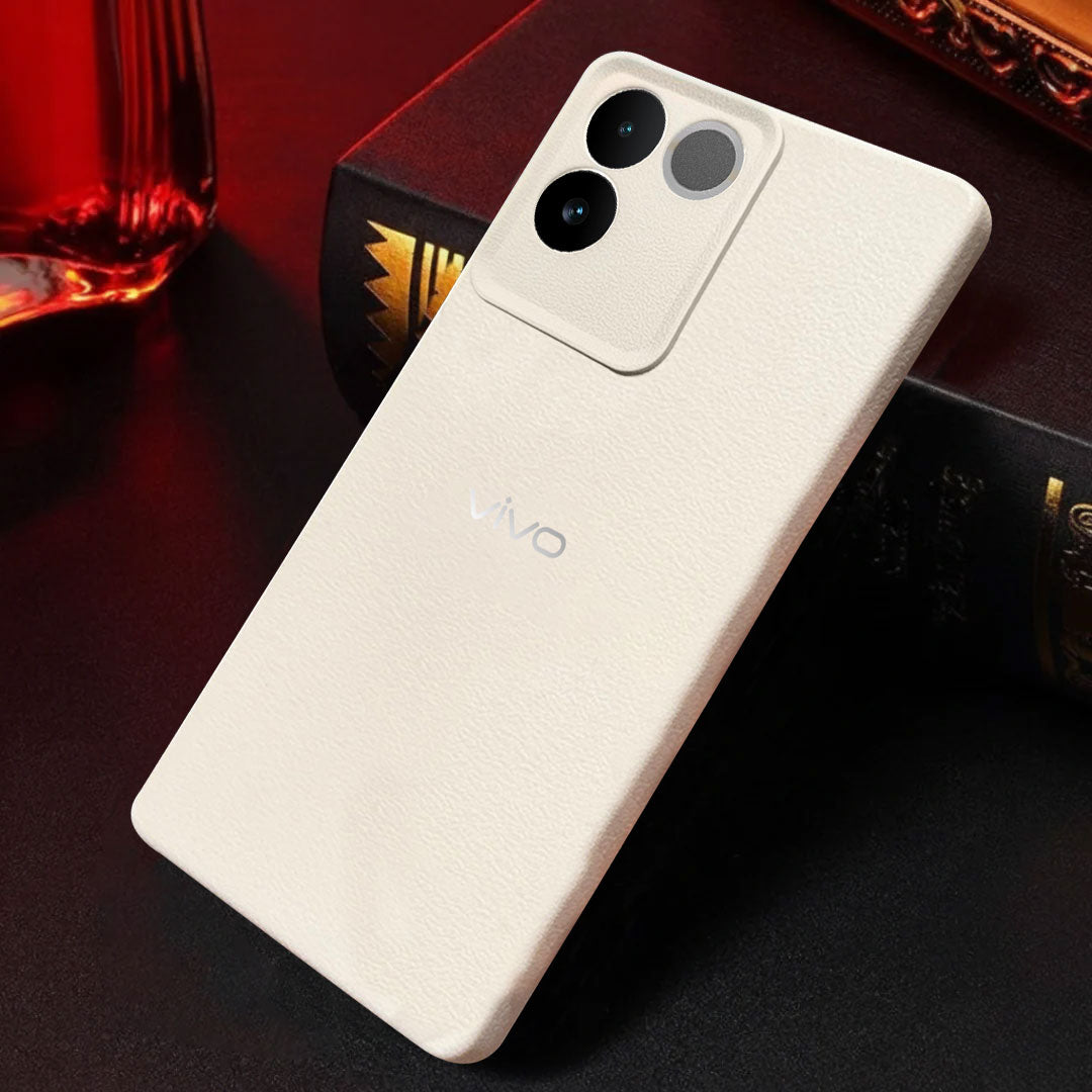 Vivo T2 Pro 5G Solid Color Leather Texture Matte Phone Back Case