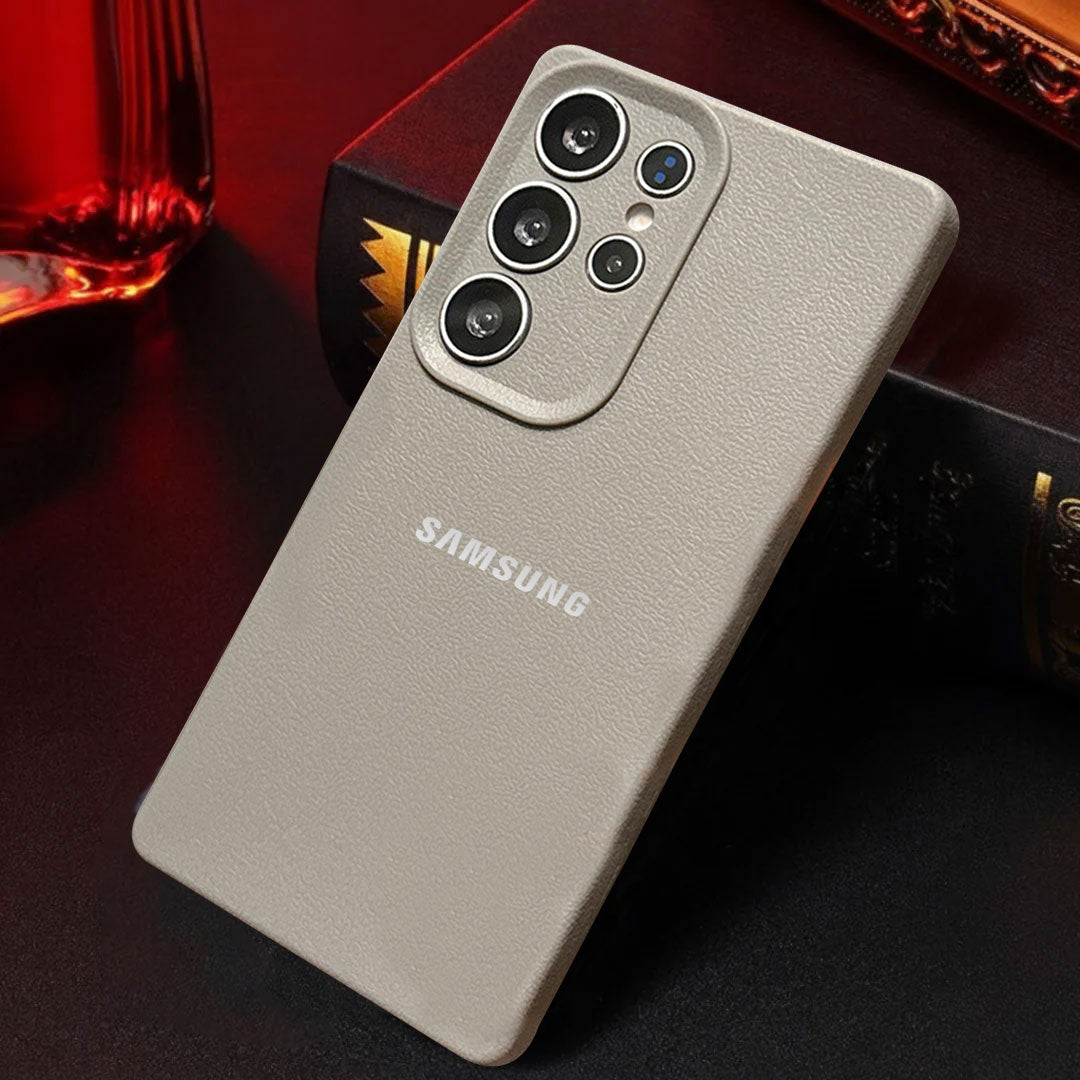 Samsung Galaxy S23 ULTRA 5G Solid Color Leather Texture Matte Phone Back Case