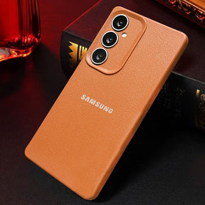 Samsung Galaxy A34 5G Solid Color Leather Texture Matte Phone Back Case