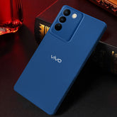 Vivo V27 5G Solid Color Leather Texture Matte Phone Back Case