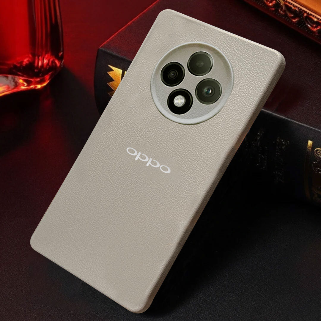 Oppo F27 5G Solid Color Leather Texture Matte Phone Back Case