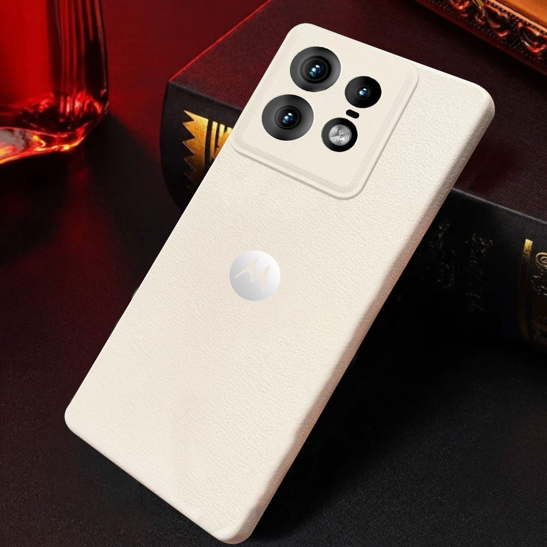 MOTO EDGE 50 PRO 5G Solid Color Leather Texture Matte Phone Back Case
