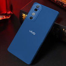 Vivo V40 5G Solid Color Leather Texture Matte Phone Back Case