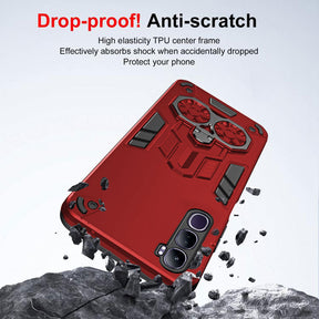 Vivo Y300 5G Armor knight Series Camera Protection 2 in 1 Shockproof Phone Cover with Kickstand