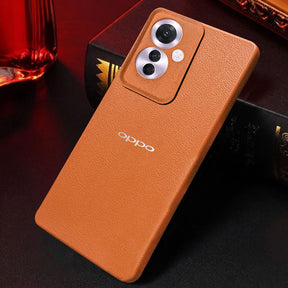 Oppo F25 PRO 5G Solid Color Leather Texture Matte Phone Back Case