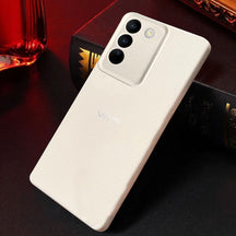 Vivo T3 5G Solid Color Leather Texture Matte Phone Back Case