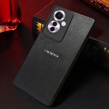 Oppo F25 PRO 5G Solid Color Leather Texture Matte Phone Back Case