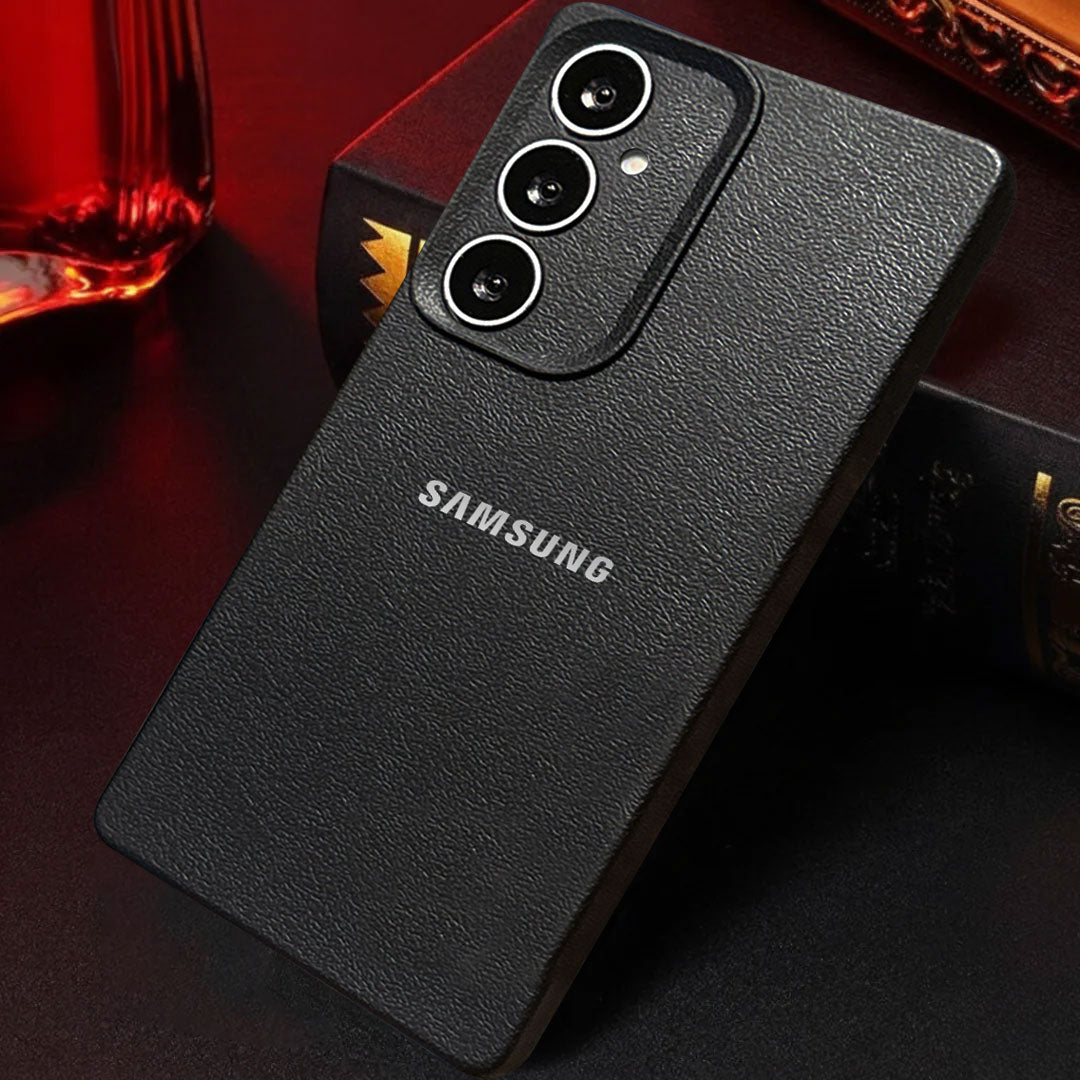 Samsung Galaxy A55 5G Solid Color Leather Texture Matte Phone Back Case