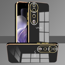 VIVO V-SERIES 5G ULTRA-SHINE GOLD ELECTROPLATED LUXURIOUS  BACK CASE WITH CAMERA PROTECTION
