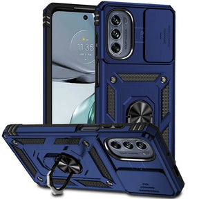 Motorola Moto G52 Armor Military-grade Case With Sliding Camera Cover & 360 Kickstand