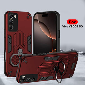 Vivo Y200e 5G Armor knight Series Camera Protection 2 in 1 Shockproof Phone Cover with Kickstand