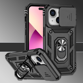IPhone 14 5G Armor Military-grade Case With Sliding Camera Cover & 360 Kickstand