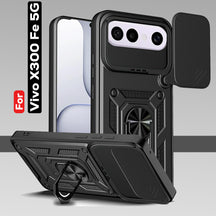 VIVO X300fe 5G Armor Military-grade Case With Sliding Camera Cover & 360 Kickstand