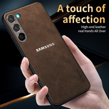 GALAXY S23 5G Business Style PU LEATHER PROTECTIVE BACK CASE WITH CAMERA PROTECTION