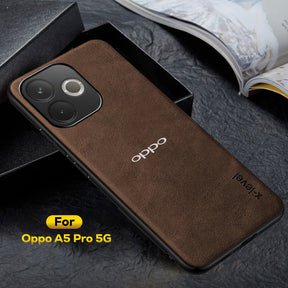 OPPO A5 PRO 5G  Business Style PU LEATHER PROTECTIVE BACK CASE WITH CAMERA PROTECTION