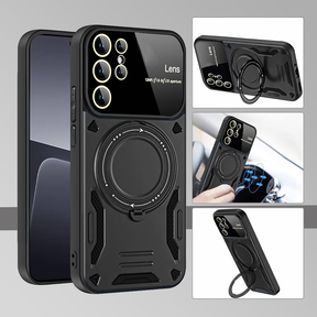SAMSUNG GALAXY S25 Ultra 5G Heavy Duty Rugged Shockproof Camera Lens Protector Phone Cover with Kickstand