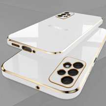 GALAXY A73 5G ULTRA-SHINE GOLD ELECTROPLATED LUXURIOUS  BACK CASE WITH CAMERA PROTECTION