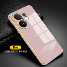 VIVO X200FE 5G ULTRA-SHINE GOLD ELECTROPLATED LUXURIOUS BACK CASE WITH CAMERA PROTECTION