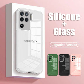Oppo F19 Pro Ultra-Shine Luxurious Glass Back Case With Camera Protection
