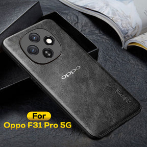 OPPO F31 PRO 5G Business Style PU LEATHER PROTECTIVE BACK CASE WITH CAMERA PROTECTION