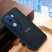 VIVO V40E 5G Vintage Leather Stitched Protective Back Case