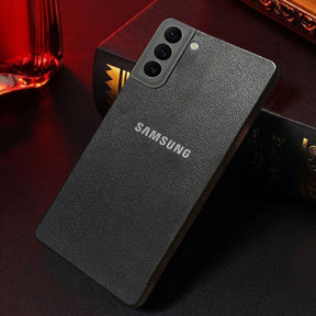 Samsung Galaxy S22 5G Solid Color Leather Texture Matte Phone Back Case