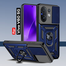 VIVO V60 5G Armor Military-grade Case With Sliding Camera Cover & 360 Kickstand