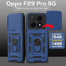 Oppo F29 PRO 5G Armor Military-grade Case With Sliding Camera Cover & 360 Kickstand