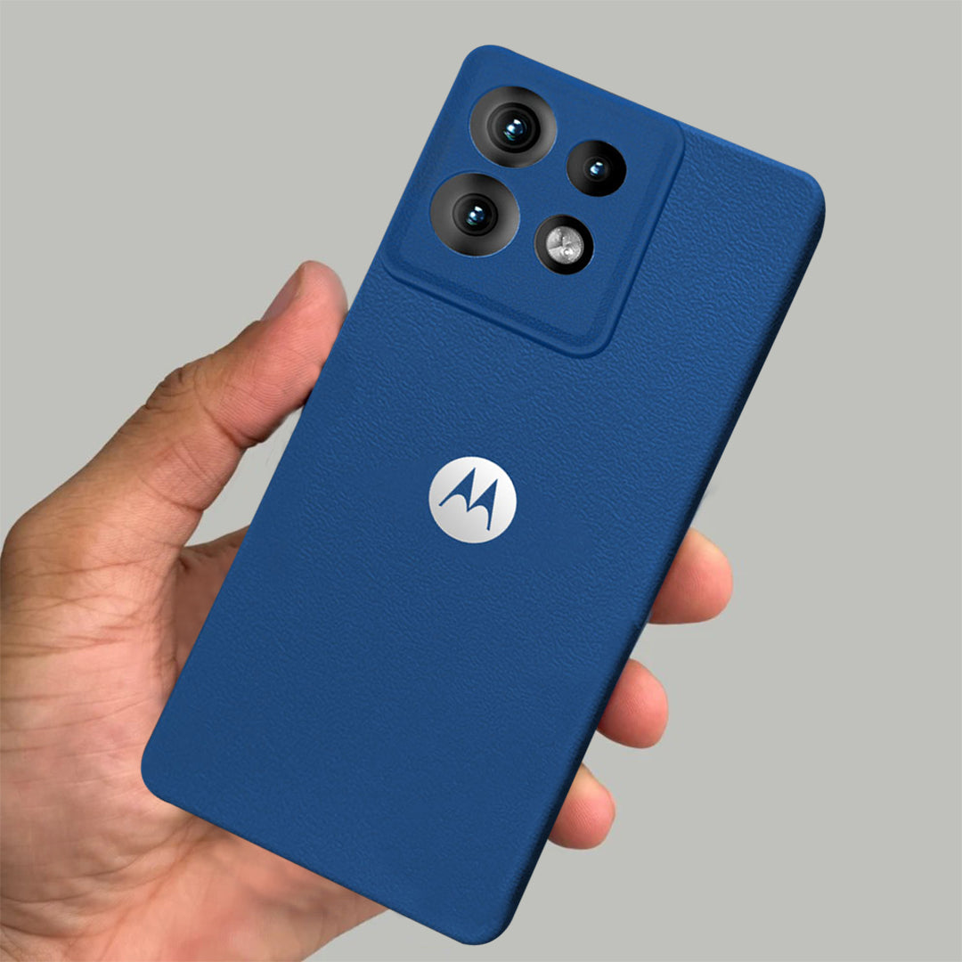 MOTO EDGE 50 NEO 5G Solid Color Leather Texture Matte Phone Back Case