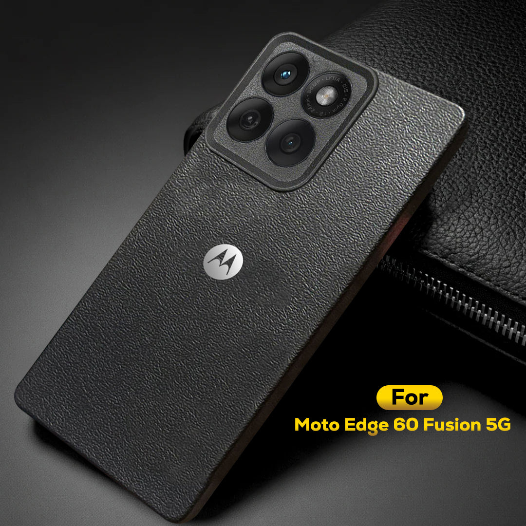 MOTO EDGE 60 FUSION 5G Solid Color Leather Texture Matte Phone Back Case