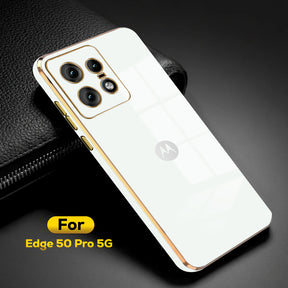 MOTOROLA EDGE 50 PRO 5G ULTRA-SHINE LUXURIOUS  BACK CASE WITH CAMERA PROTECTION