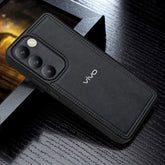 VIVO Y200E 5G Vintage Leather Stitched Protective Back Case