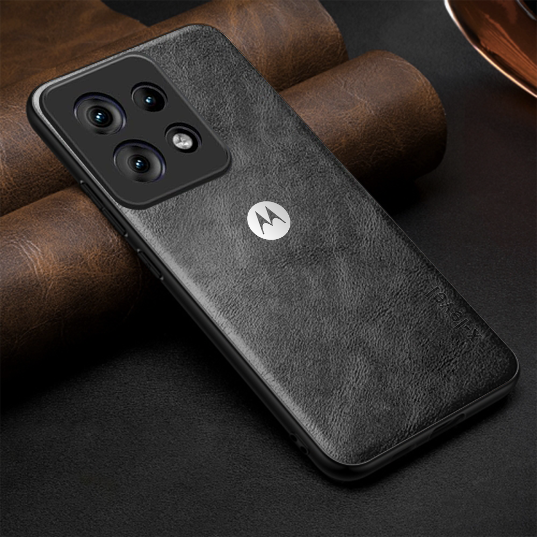 MOTOROLA EGDE 50 NEO 5G Business Style PU LEATHER PROTECTIVE BACK CASE WITH CAMERA PROTECTION