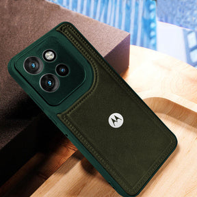 MOTOROLA EDGE 50 NEO 5G Vintage Leather Stitched Protective Back Case