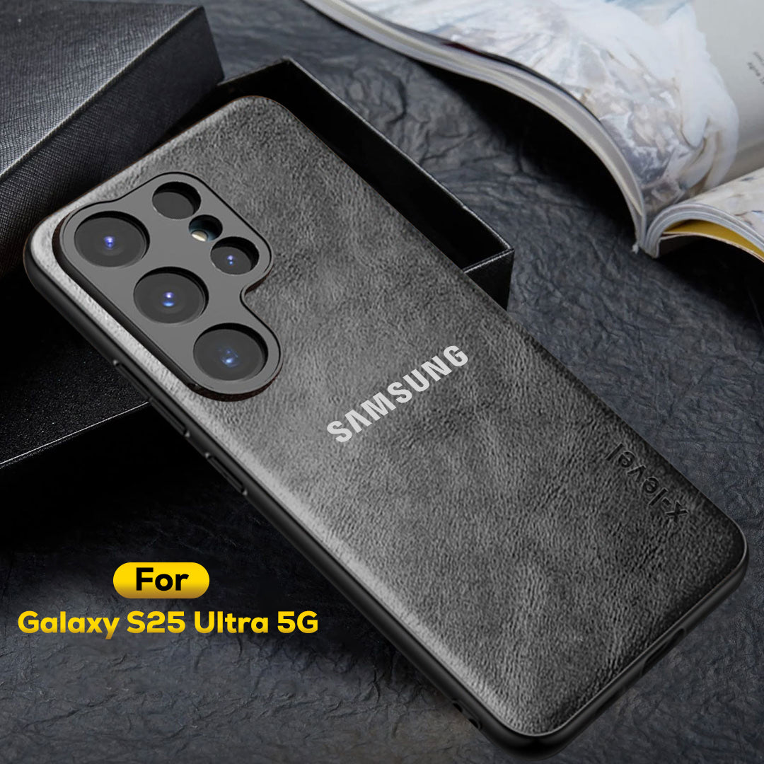 Galaxy S25 ULTRA 5G PU LEATHER PROTECTIVE BACK CASE WITH CAMERA PROTECTION